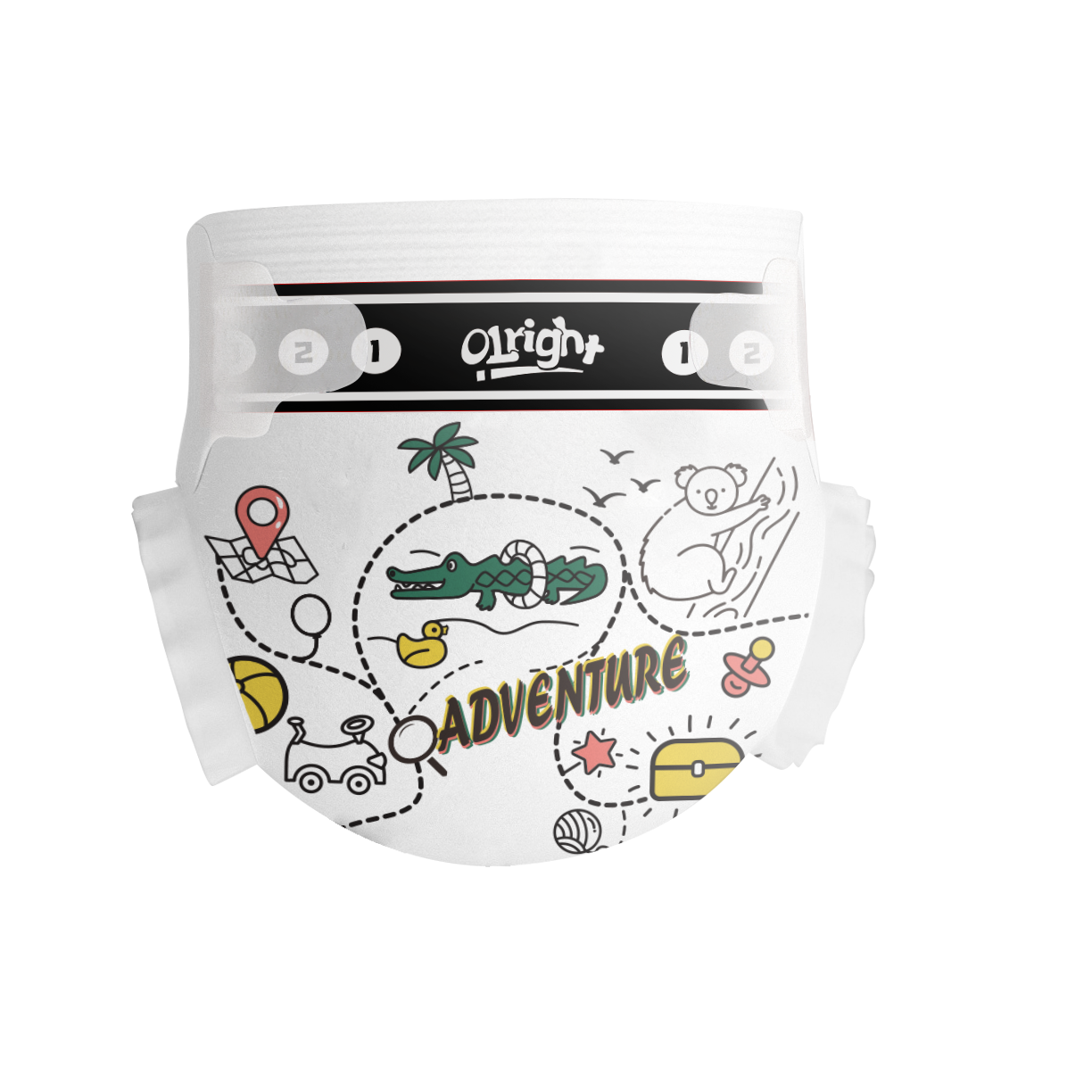 Plush 'N' Dry Unisex Nappies - Size 4