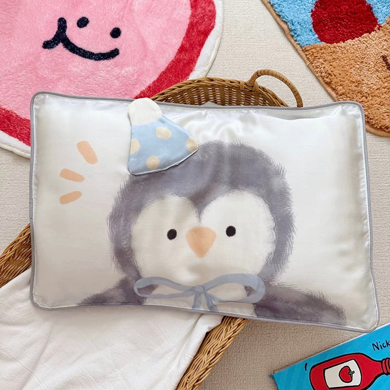 OLright kids Pillowcase Eucalyptus TENCEL™ Lyocell - Penguin