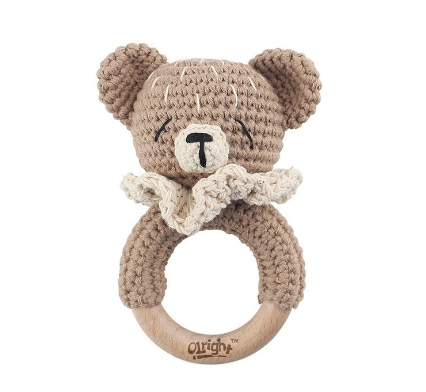 Handmade Crochet Baby Rattle