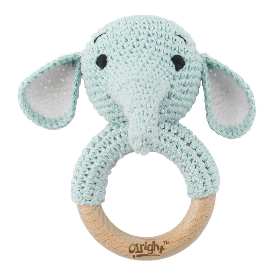 Handmade Crochet Baby Rattle