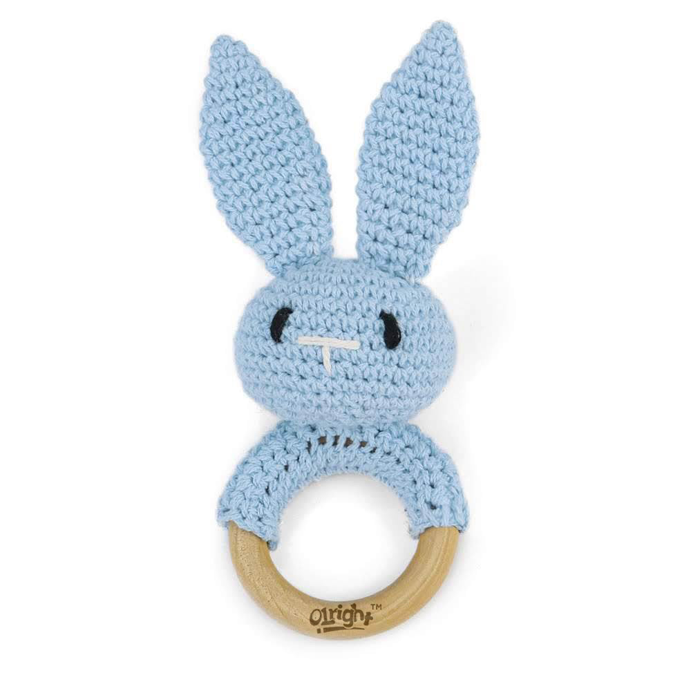 Handmade Crochet Baby Rattle