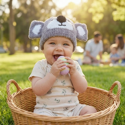 Baby Knitted Beanie-Koala