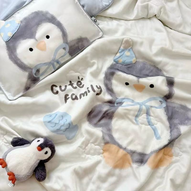OLright™ Kids Blanket Eucalyptus TENCEL™ Lyocell - Penguin