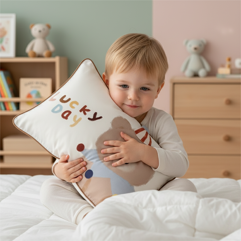 OLright kids Pillowcase Eucalyptus TENCEL™ Lyocell - Teddy