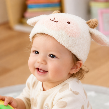 Baby Knitted Beanie-Sheep