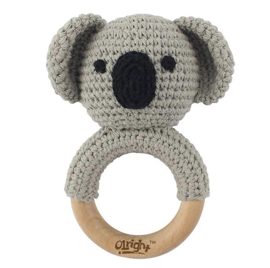 Handmade Crochet Baby Rattle