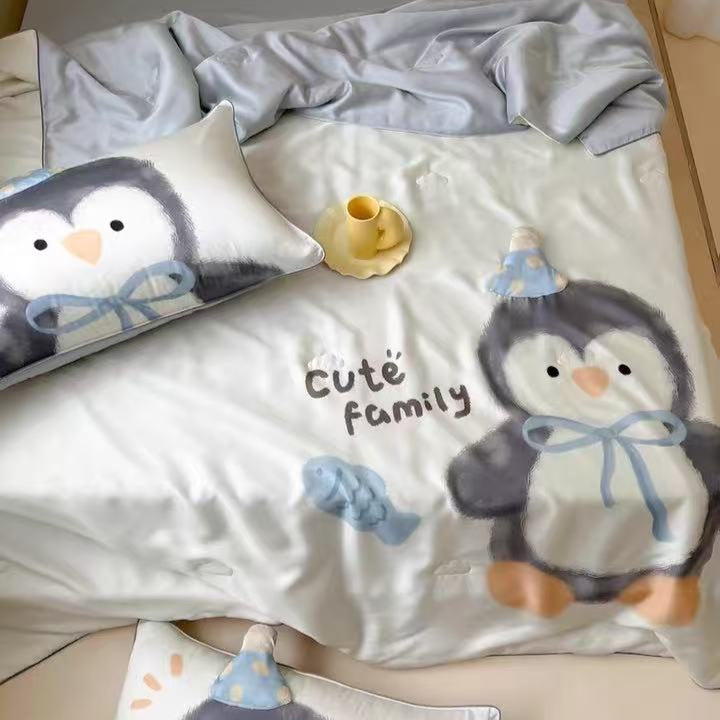 OLright™ Kids Blanket Eucalyptus TENCEL™ Lyocell - Penguin