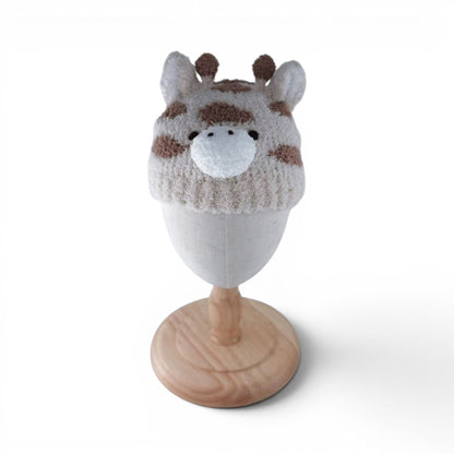 Baby Knitted Beanie-giraffe