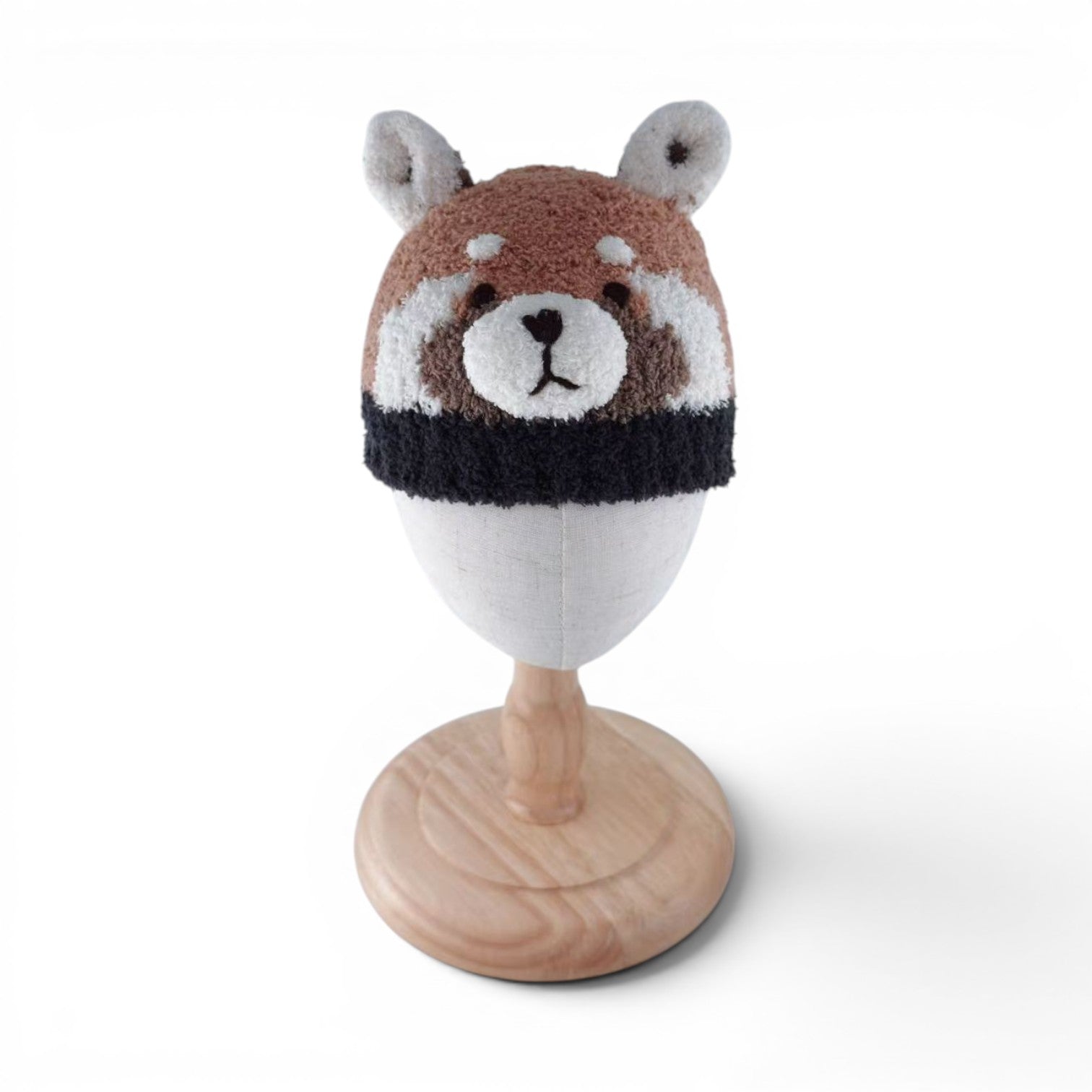Baby Knitted Beanie-red panda