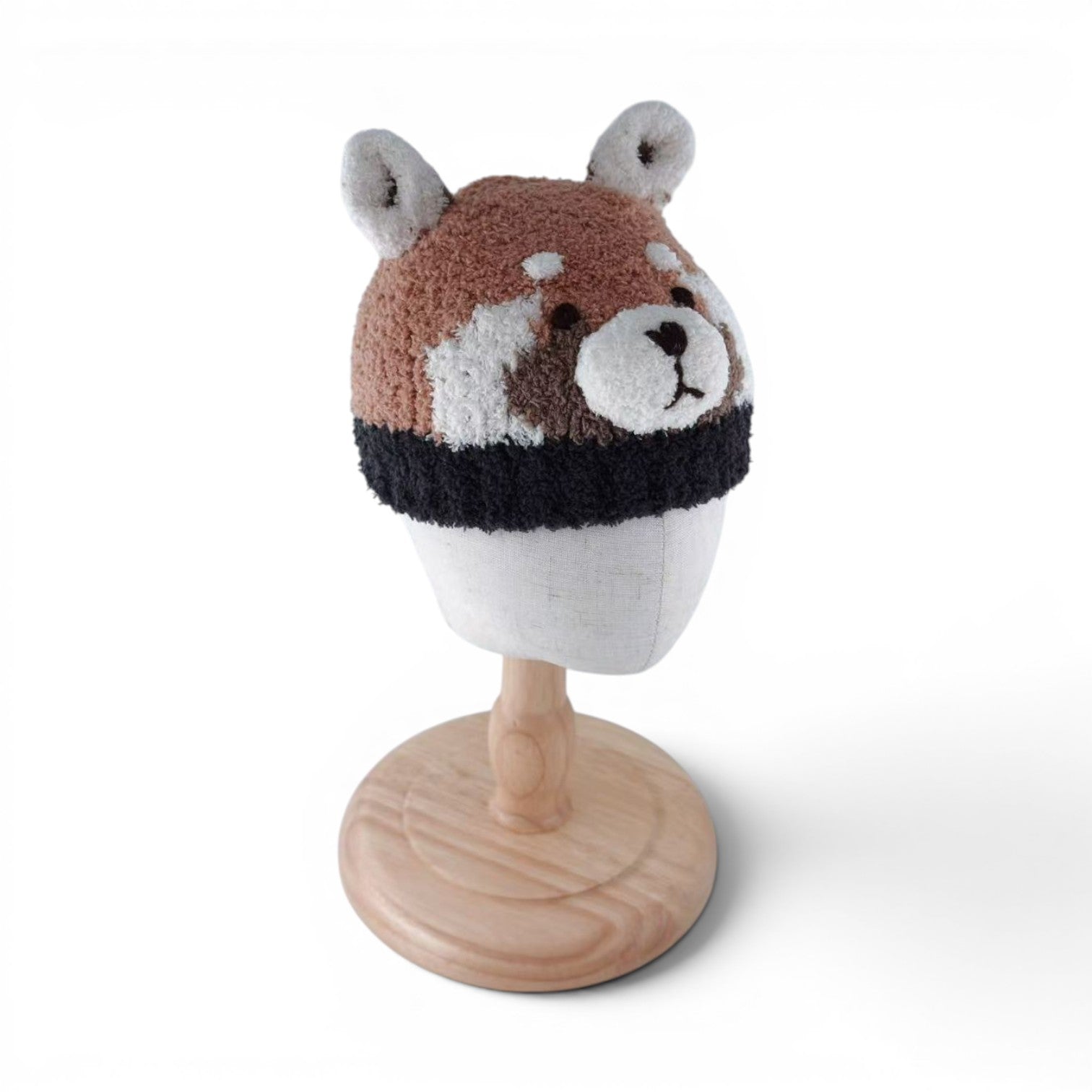 Baby Knitted Beanie-red panda