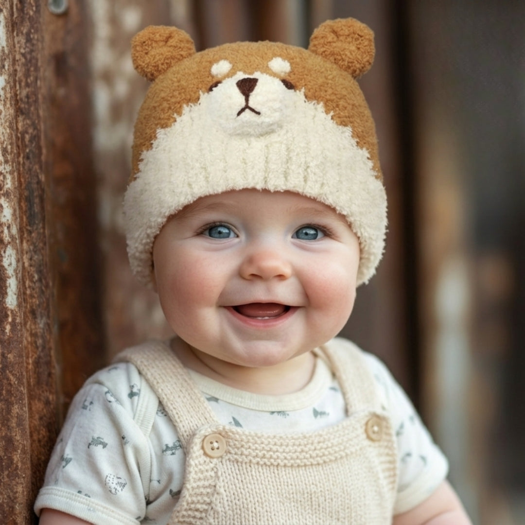Baby Knitted Beanie-shiba