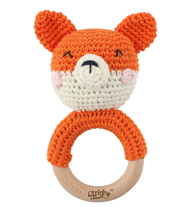 Handmade Crochet Baby Rattle