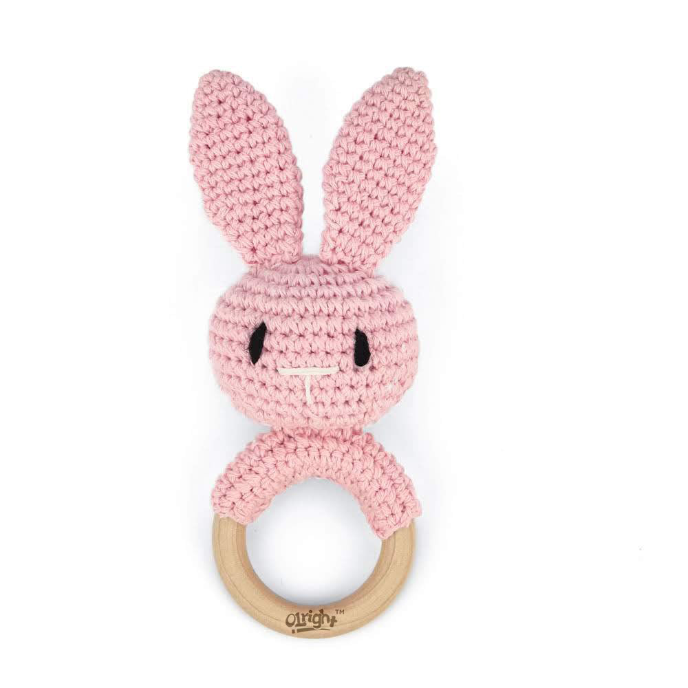 Handmade Crochet Baby Rattle