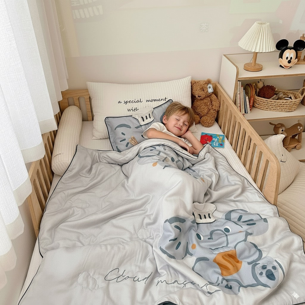 OLright™ Kids Blanket Eucalyptus TENCEL™ Lyocell - Elephant