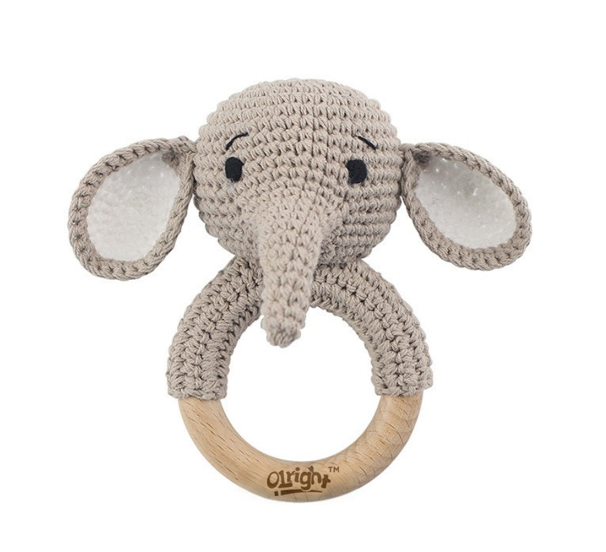 Handmade Crochet Baby Rattle