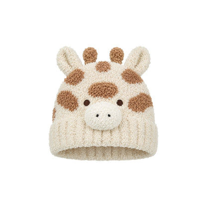 Baby Knitted Beanie-giraffe