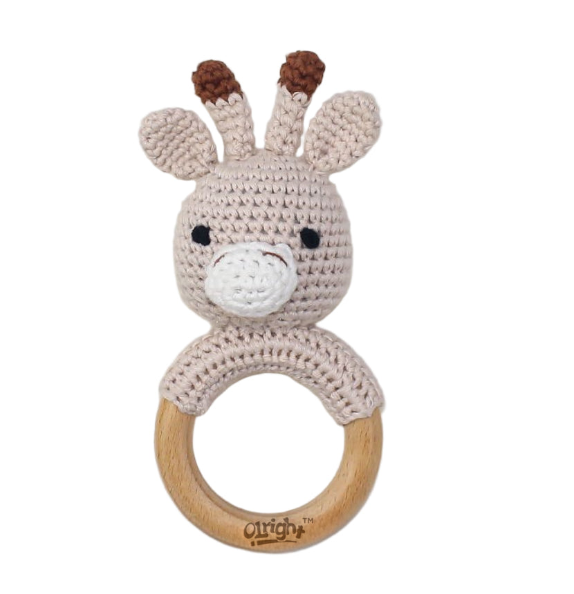 Handmade Crochet Baby Rattle