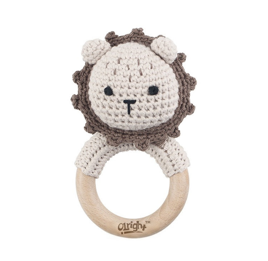 Handmade Crochet Baby Rattle