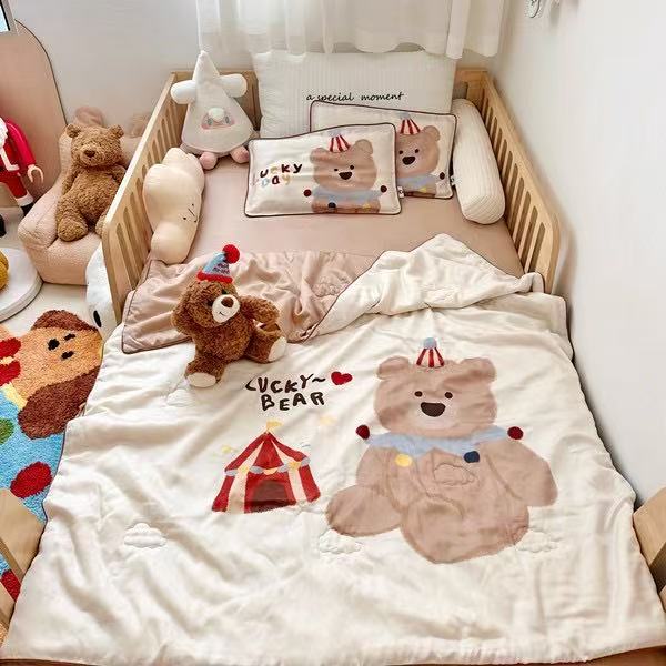 OLright™ Kids Blanket Eucalyptus TENCEL™ Lyocell - Teddy bear