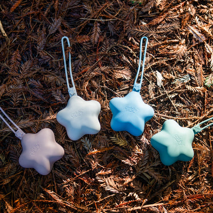 Silicone Pacifier & Holder Set