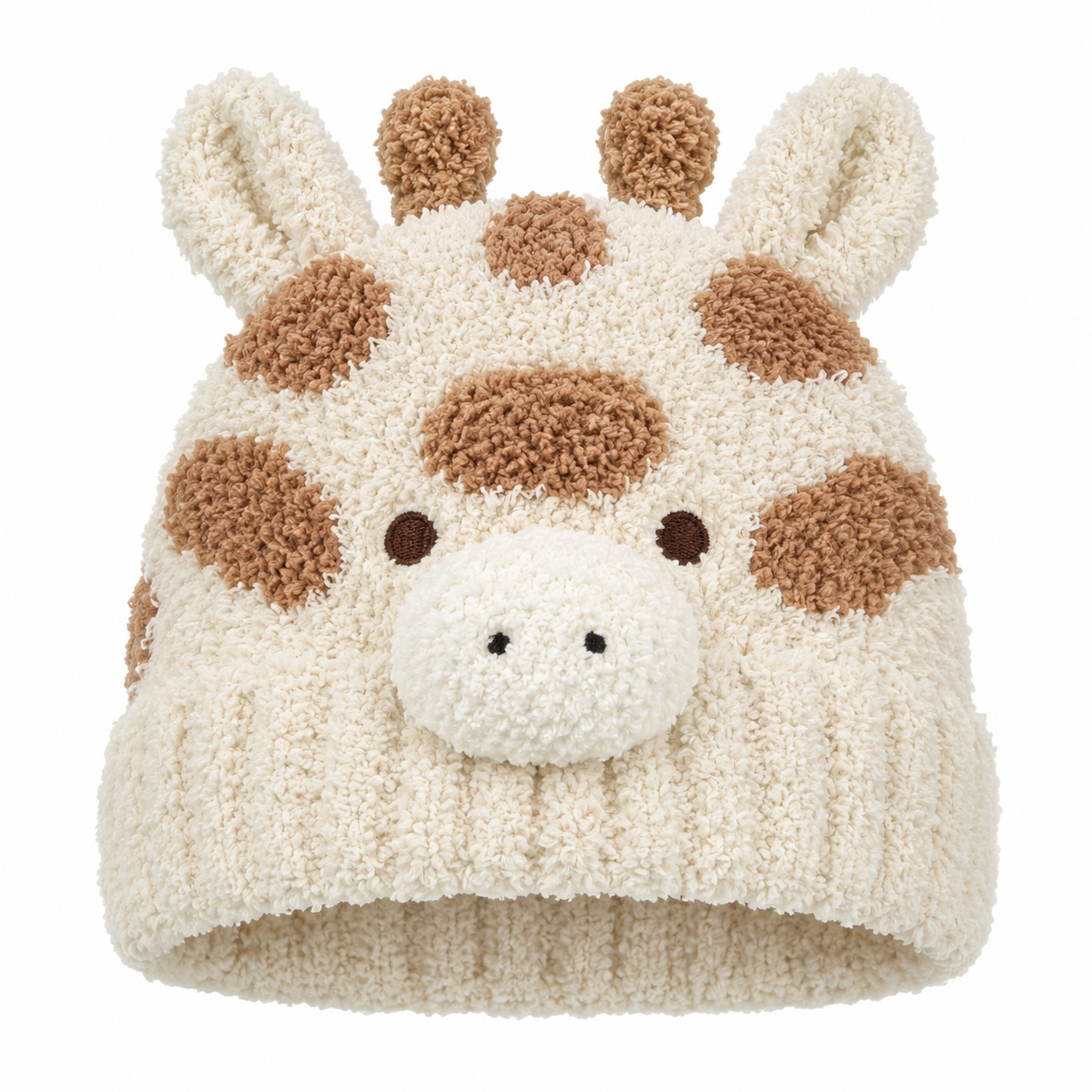 Baby Knitted Beanie-giraffe