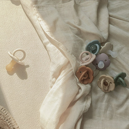 Silicone Pacifier & Holder Set